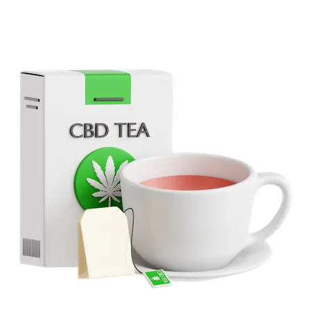 CBD Tea  3D Icon