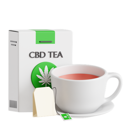 CBD Tea  3D Icon