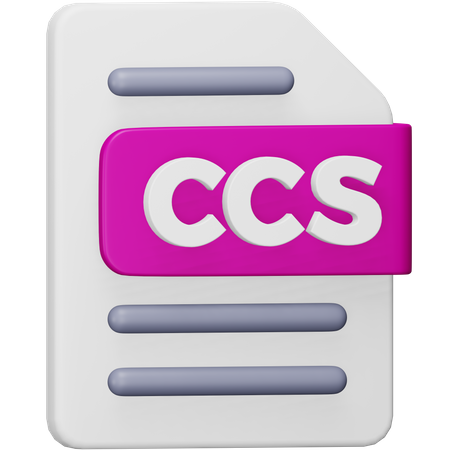 Ccs File  3D Icon
