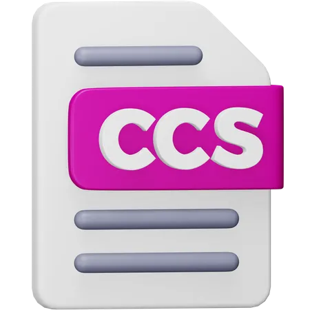 Ccs File  3D Icon