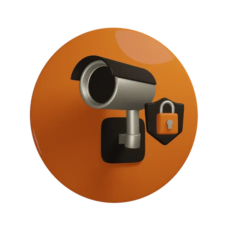 Seguridad cctv  3D Icon