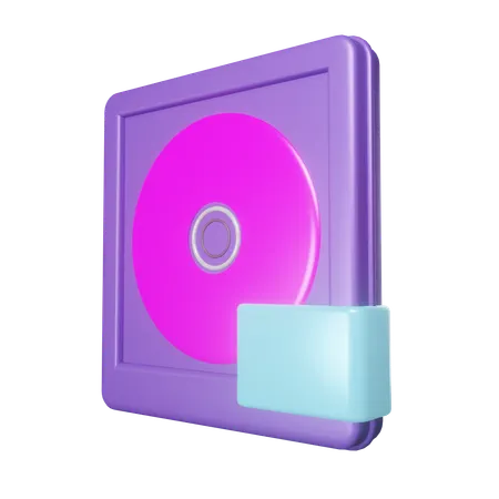 Cd Cassette  3D Icon