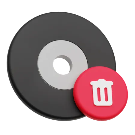 Cd apagar  3D Icon