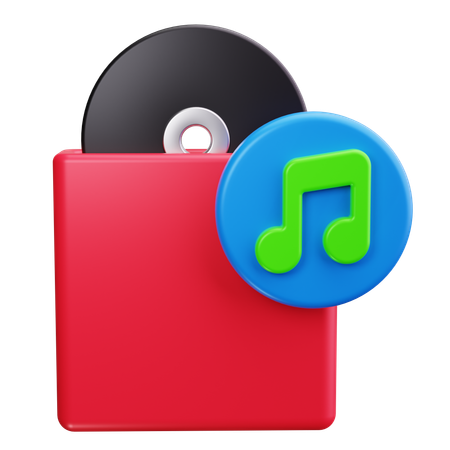 CD Disc  3D Icon