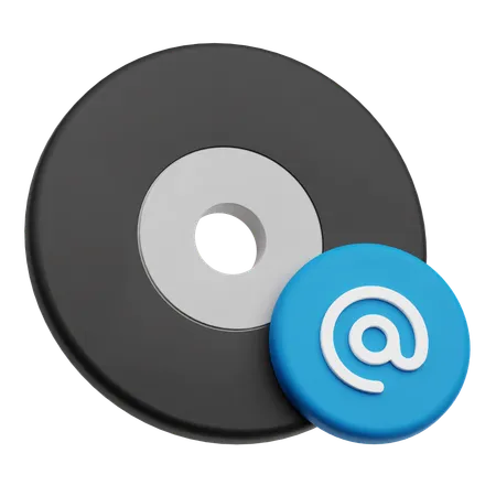 Cd e-mail  3D Icon