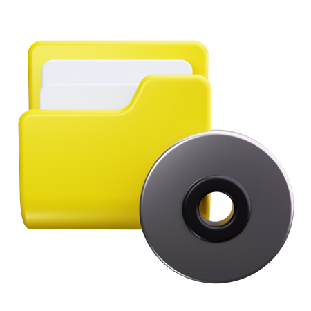 Cd Folder  3D Icon