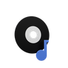cd music 3d logo