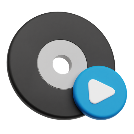 Cd Play  3D Icon