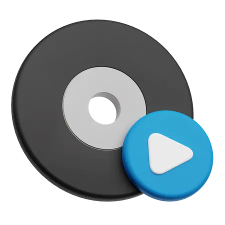 Cd Play  3D Icon