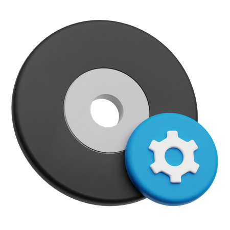 Cd Setting  3D Icon