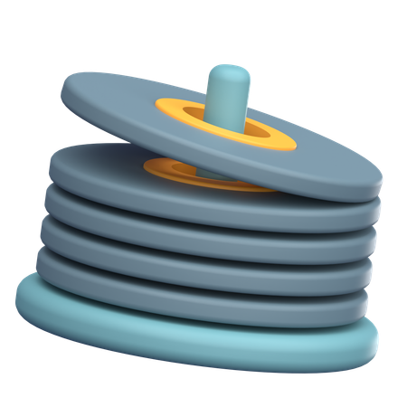 Cd Stack  3D Icon