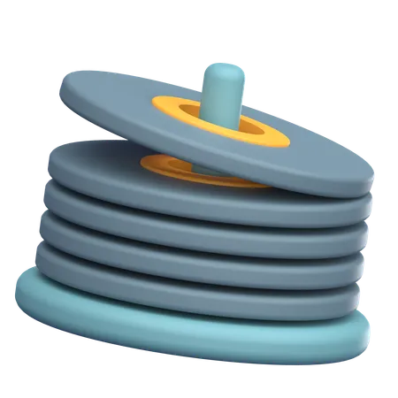 Cd Stack  3D Icon