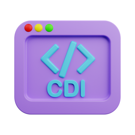 CDIインジェクション  3D Icon