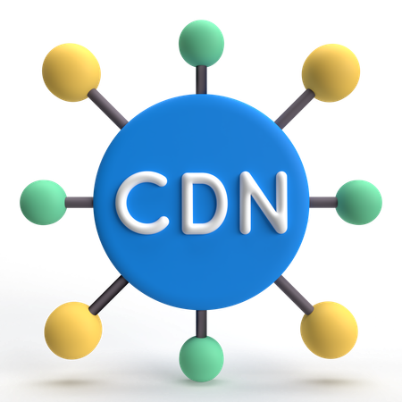 CDN  3D Icon