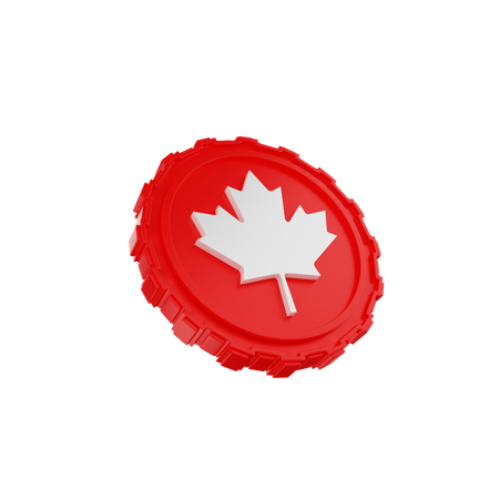 Cdn Coin  3D Icon