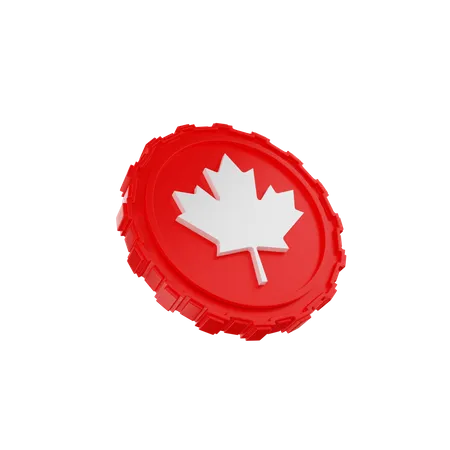 Cdn Coin  3D Icon