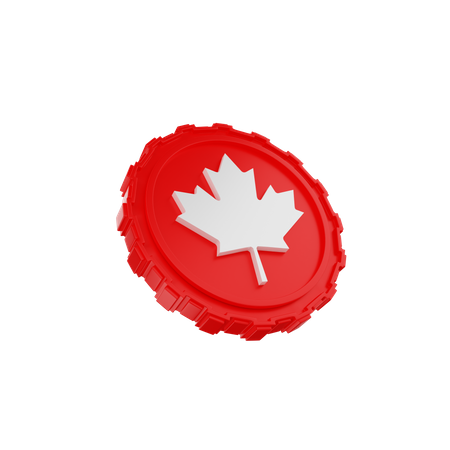 Pièce de monnaie canadienne  3D Icon