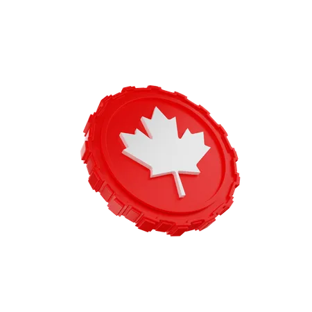 Pièce de monnaie canadienne  3D Icon