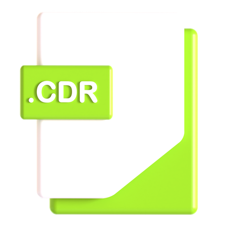 Extensão Cdr  3D Icon