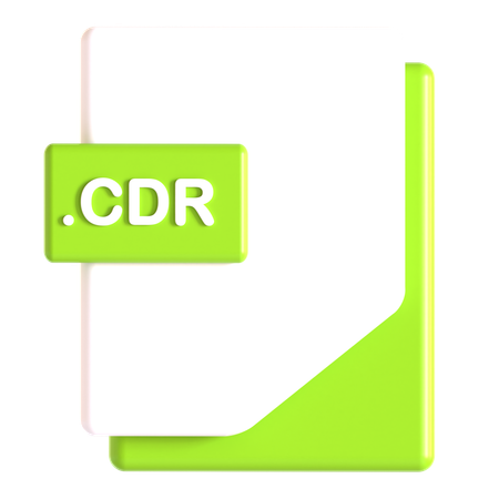 Cdr Extension  3D Icon