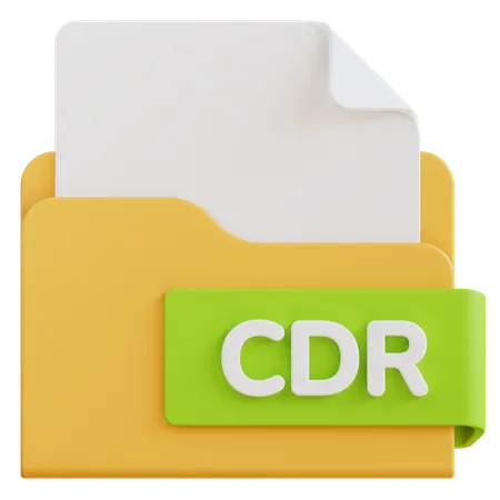 3 D Cdr File Extension Folder 3D Icon