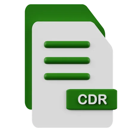 Cdr File  3D Icon