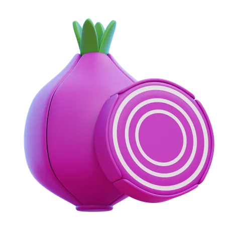 Cebola bombaim  3D Icon