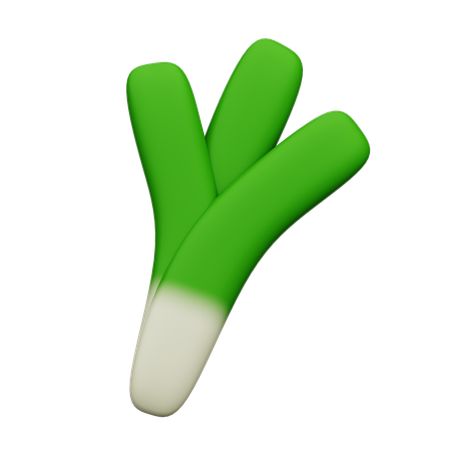 Cebola verde  3D Icon