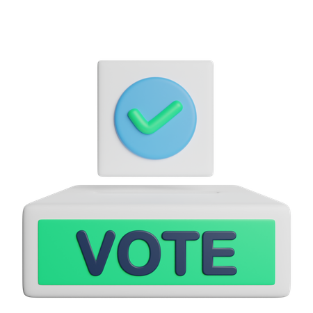 Votação  3D Icon