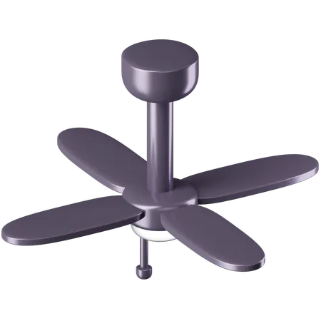 Ceiling Fan with Light  3D Icon