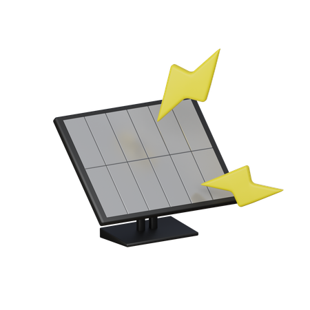 Célula solar  3D Icon