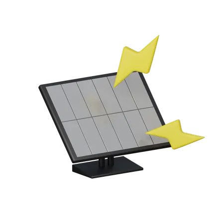 Célula solar  3D Icon