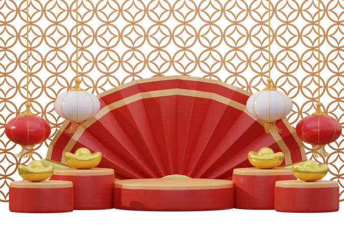 Celebração do Ano Novo Chinês  3D Icon