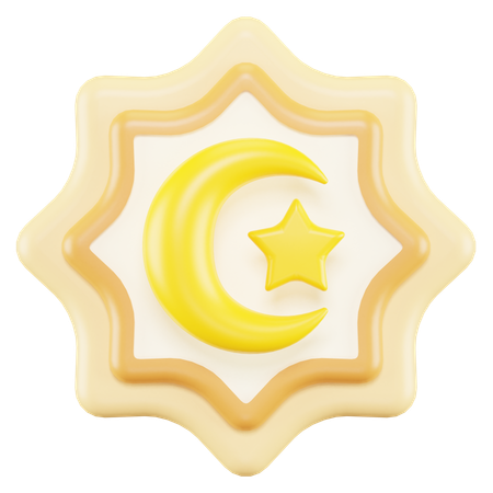 Celebração do Ramadã  3D Icon