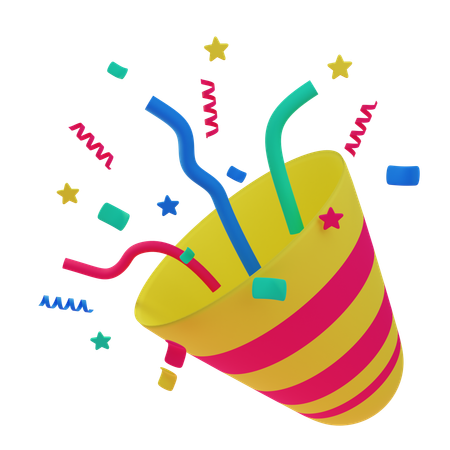 Decoración de celebración  3D Icon