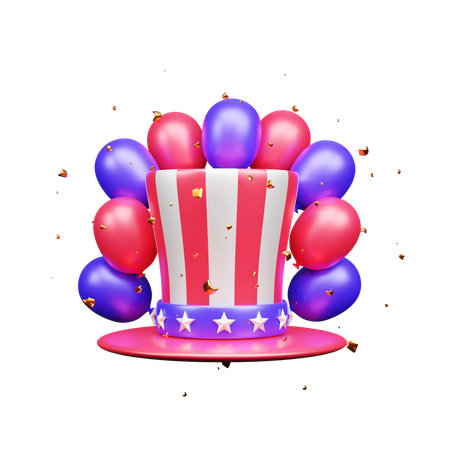 Celebración del día de estados unidos  3D Icon