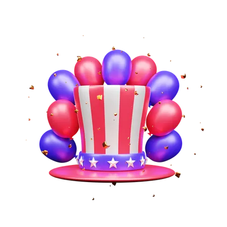 Celebración del día de estados unidos  3D Icon