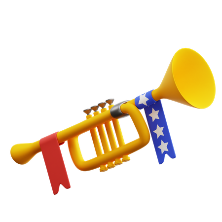 Trompeta de celebración  3D Icon