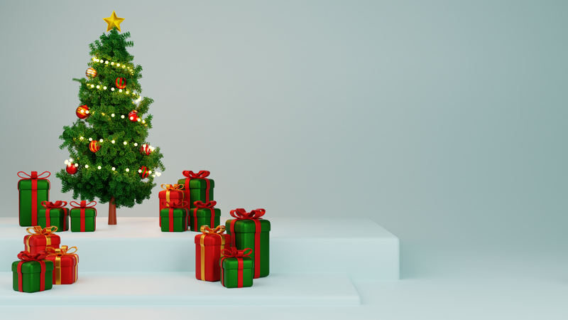 Celebrate Christmas 3D Illustration