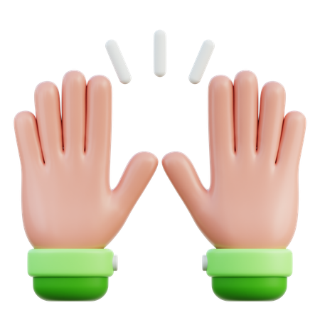 Celebrate Hand Gesture  3D Icon