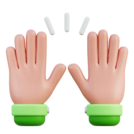 Celebrate Hand Gesture  3D Icon