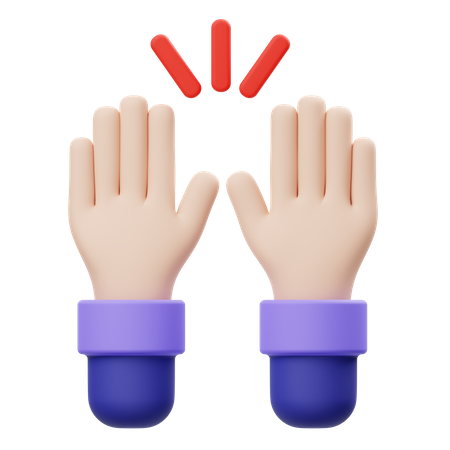 Celebrate Hand Gesture  3D Icon