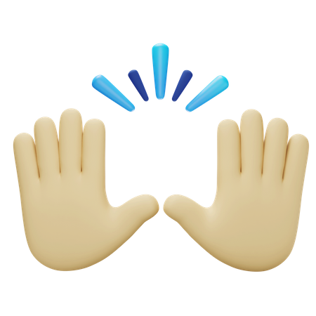 Celebrate Hand Gesture  3D Icon