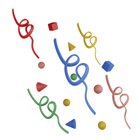 Celebration Confetti  3D Icon