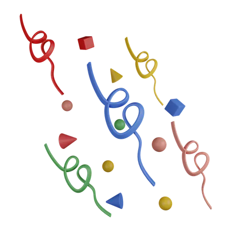 Celebration Confetti  3D Icon
