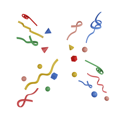 Celebration Confetti  3D Icon