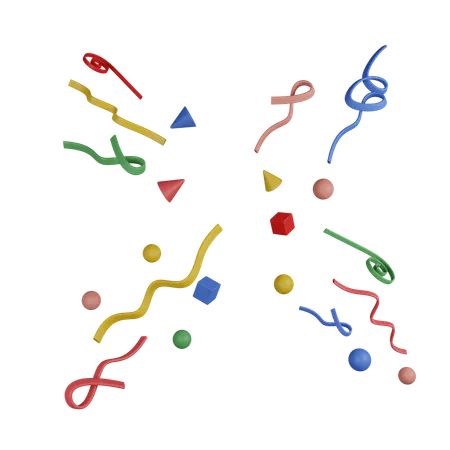Celebration Confetti  3D Icon