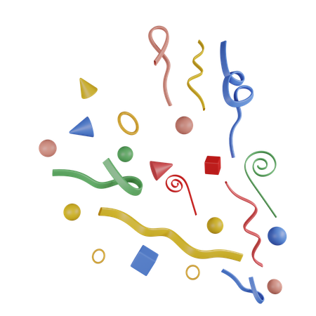 Celebration Confetti  3D Icon