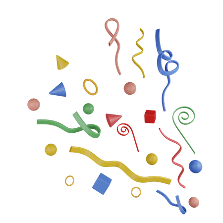 Celebration Confetti  3D Icon