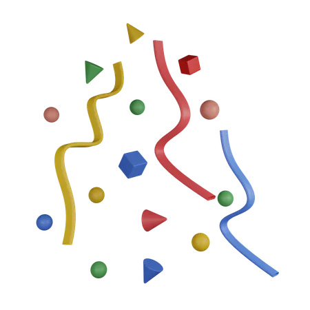 Celebration Confetti  3D Icon